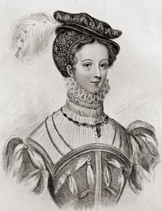 Mary, Queen of Scots, 16 yaşında, The Girl Through the Ages, 1933 by Louisa Stuart Costello