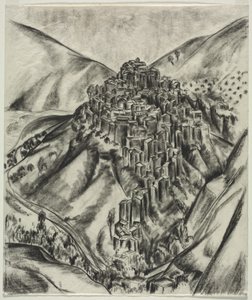 Bir İtalyan Hilltown, Anticoli, İtalya by Louise B. Maloney