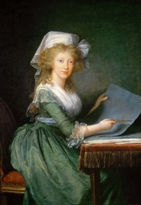 Napoli ve Sicilya Prensesi Luisa Maria 1773-1802, c. 1790. by Elisabeth Louise Vigee Lebrun