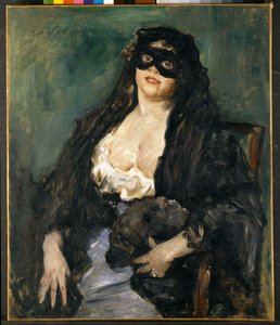 Kara Maske - Korint, Lovis (1858-1925) - 1908 - Tuval üzerine yağlı boya - Devlet Müzeleri, Kassel