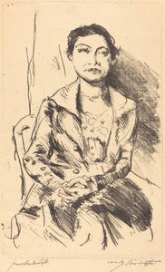 Anneliese Halbe, 1918. by Lovis Corinth