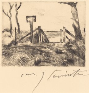 Plakalı Köprü İşaretli Köprü, 1916. by Lovis Corinth