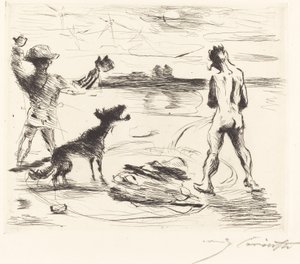 Das Gastmahl des Trimalchio: pl. VII (Trimalchio Ziyafeti: pl. VII) by Lovis Corinth