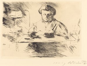Die Gattin (Sanatçının Karısı) by Lovis Corinth