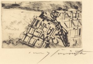 Yumurta Harrow, 1916. by Lovis Corinth