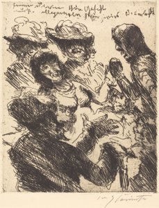 Bir fahişenin güzel yüzü güneş ışığı kadar evrensel olmalı..., 1923. by Lovis Corinth