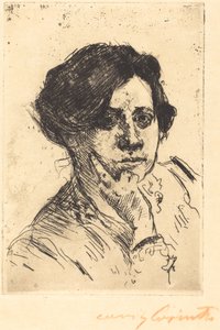 Frauenkopf Kadın Başı, 1911. by Lovis Corinth