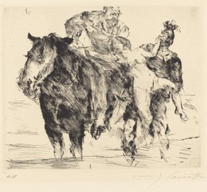 kadın hırsız (tecavüz) by Lovis Corinth
