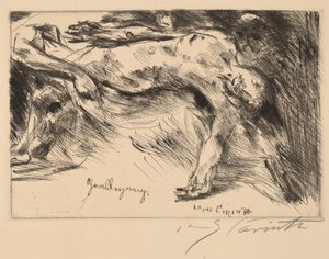 Grablegung (Defin) by Lovis Corinth