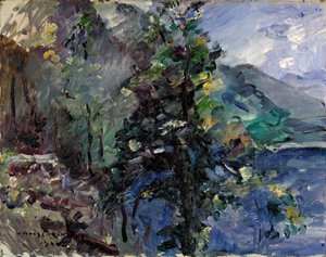 Jochberg, Walchensee gölünde by Lovis Corinth