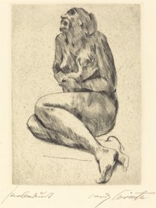 Çömelmiş Kadın Çıplak Çömelmiş Kadın Çıplak, 1914. by Lovis Corinth