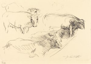 İnekler İnekler, 1910. by Lovis Corinth