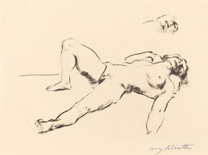 Yatan Kadın Çıplak II, 1912. by Lovis Corinth