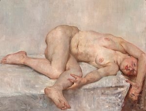 uzanmış kadın çıplak by Lovis Corinth