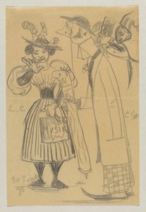 Lovis Corinth ve Carl Strathmann by Lovis Corinth