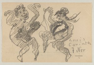 Lovis Corinth ve Carl Strathmann by Lovis Corinth