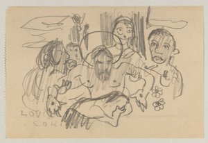Lovis Corinth ve Carl Strathmann by Lovis Corinth