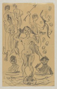 Lovis Corinth ve Carl Strathmann by Lovis Corinth
