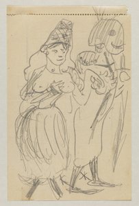 Lovis Corinth ve Carl Strathmann by Lovis Corinth