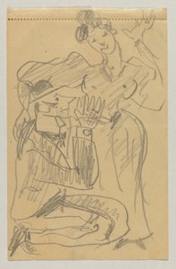 Lovis Corinth ve Carl Strathmann by Lovis Corinth