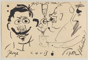 Lovis Corinth'ten Carl Strathmann'a: 10 Haziran 1903'te damgalanmış kartpostal by Lovis Corinth