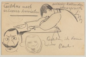 Lovis Corinth'den Carl Strathmann'a: 8 Ocak 1903 tarihli posta kartı by Lovis Corinth