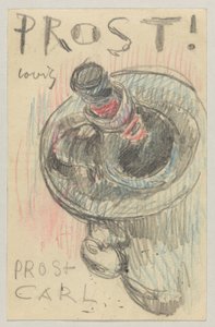 Lovis Corinth'ten Elly Strathmann'a: 22 Mayıs 1911'de damgalanmış kartpostal by Lovis Corinth