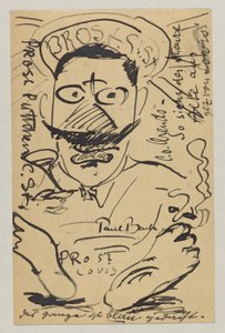 Lovis Corinth'ten Elly Strathmann'a: 23 Şubat'ta damgalanmış kartpostal by Lovis Corinth