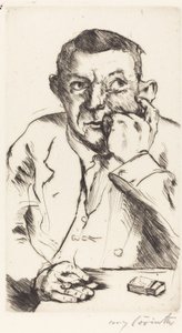Sigara İçen Bir Adamın Portresi by Lovis Corinth