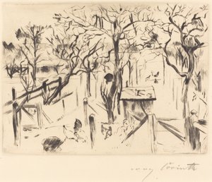 Sonbaharda Meyve Bahçesinde Meyve Bahçesi, 1912. by Lovis Corinth