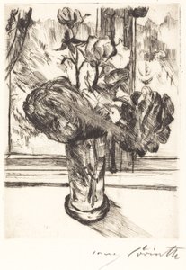 Bir Bardak Sudaki Güller, 1916. by Lovis Corinth