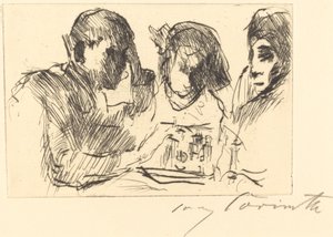 Satranç Oyuncuları satranç oyunu, 1918. by Lovis Corinth