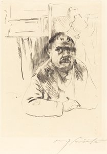 Kürk Mantolu Otoportre by Lovis Corinth