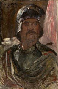 Zırhlı Otoportre, 1911. by Lovis Corinth