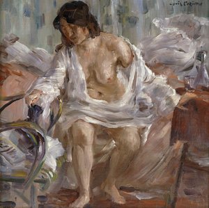 Uyanık olmak; kalkarken, 1910 by Lovis Corinth
