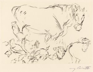 Çeşitli Hayvan Çalışmaları by Lovis Corinth