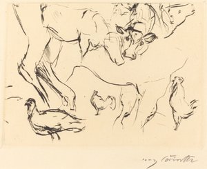 Çeşitli Hayvan Çalışmaları Hayvan Çalışmaları, 1917. by Lovis Corinth