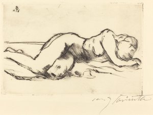 kadın çıplak by Lovis Corinth