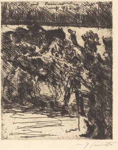 Haydi yoldaşlar, atınıza, atınıza! Sahaya, özgürlüğe çekilmiş!..., 1923. by Lovis Corinth