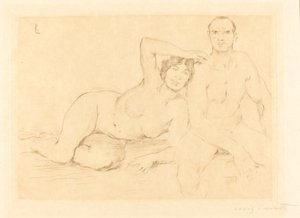 İki Kişi İki Çıplak, 1908. by Lovis Corinth