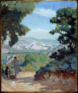 Joseph Loys Prat (1879-1934) tarafından Rodan Manzara Resmi, 20. yüzyıl.