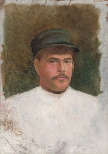 Kürk Şapkalı Bir Adamın Çalışması by Laszlo Mednyanszky
