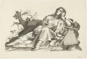 Haç ile oturan umudun kişileştirilmesi by Lubertus Teunis van Deth