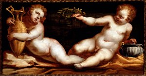 Putti (resim by Luca Cambiaso
