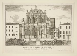 Santa Maria di Nazareth Kilisesi by Luca Carlevarijs