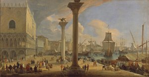 Ducal Sarayı ile Molo, c. 1710