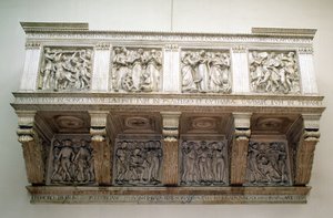 Yeniden İnşa Edilmiş Cantoria, c.1432-8 (mermer)