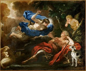 Diana ve Endymion (tuval üzerine resim) by Luca Giordano
