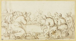 Geçen akşam yemeği by Luca Giordano