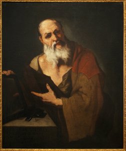 Platon (MÖ 424-348). Luca Giordano'nun (1634-1705) tablosu, tuval üzerine yağlı boya by Luca Giordano